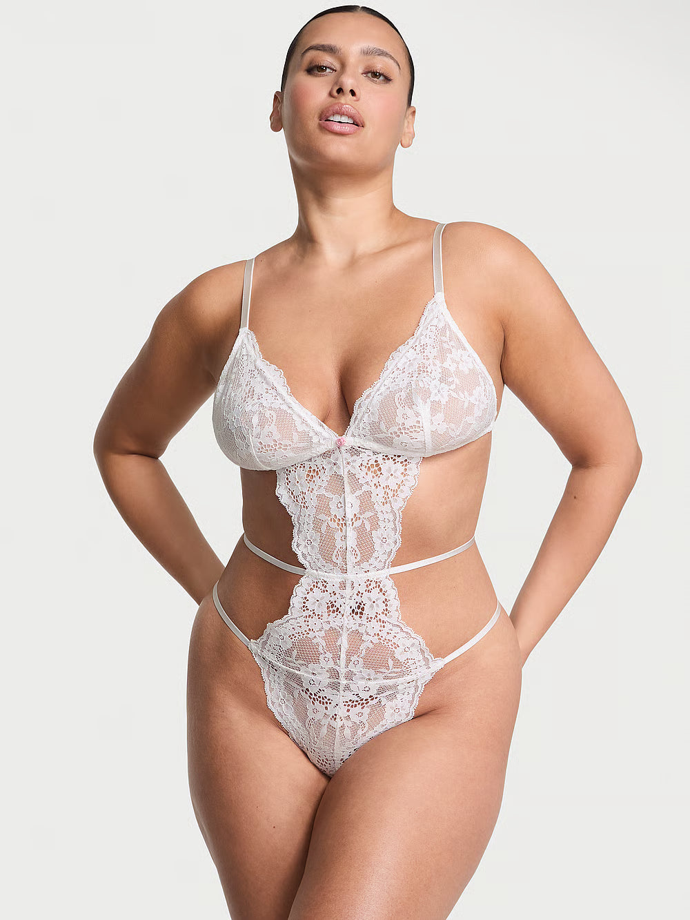 Dare to Dream Lace Strappy Triangle Teddy (Victoria's Secret)