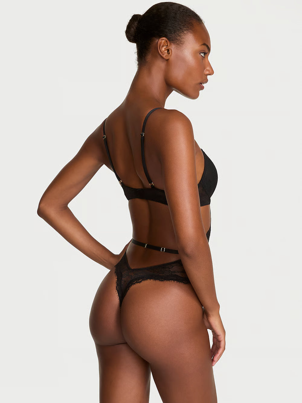 Rose Lace Push-Up Teddy (Victoria's Secret)