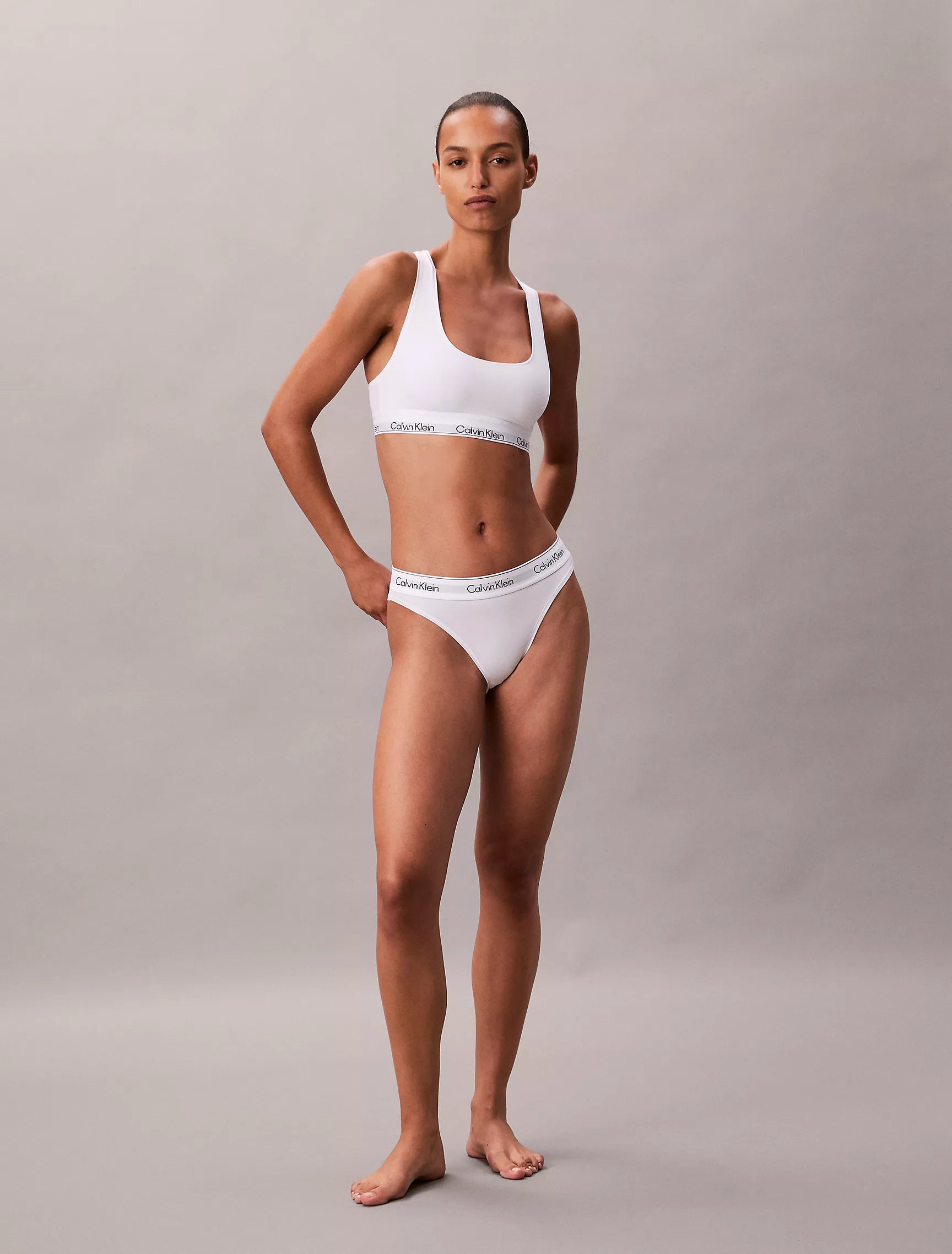 Icon Cotton Modal Unlined Bralette + Thong (Calvin Klein)