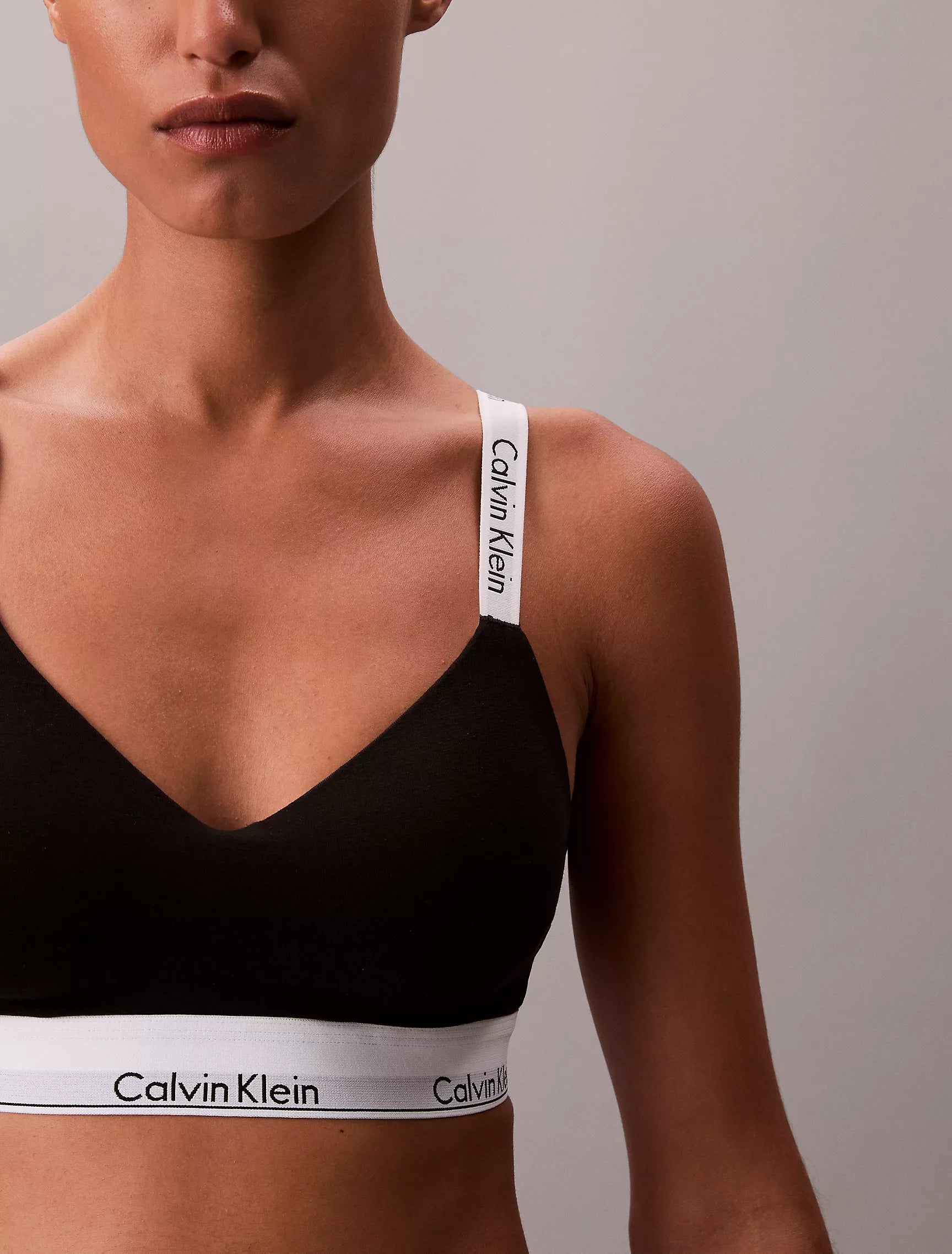 Icon Cotton Modal Lightly Lined Bralette + Thong (Calvin Klein)